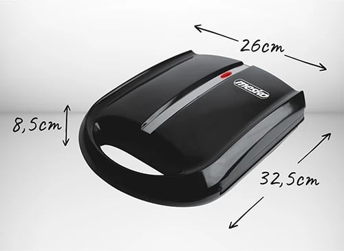 Aparat për biskota në formë arre, Mesko, MS3041, 24 gjysma XL, 1600W, e zezë