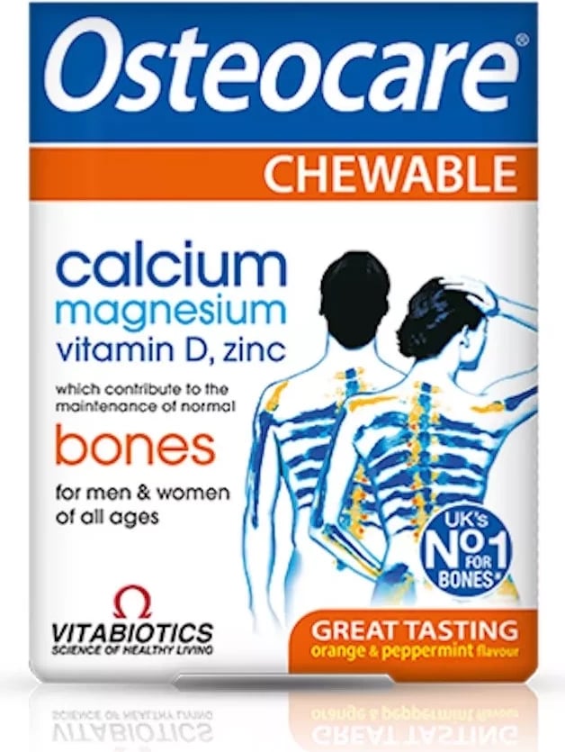 Osteocare Chewable – Mbështetje e plotë për kocka dhe dhëmbë të fortë