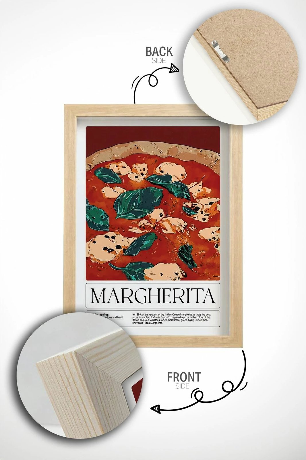 Pikturë dekorative me kornizë, shumëngjyrëshe, Wallity Ersy1Ham27