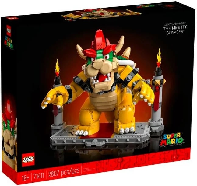 Set ndërtimi LEGO Super Mario Mighty Bowser 71411, 2807 pjesë, ekstra i madh