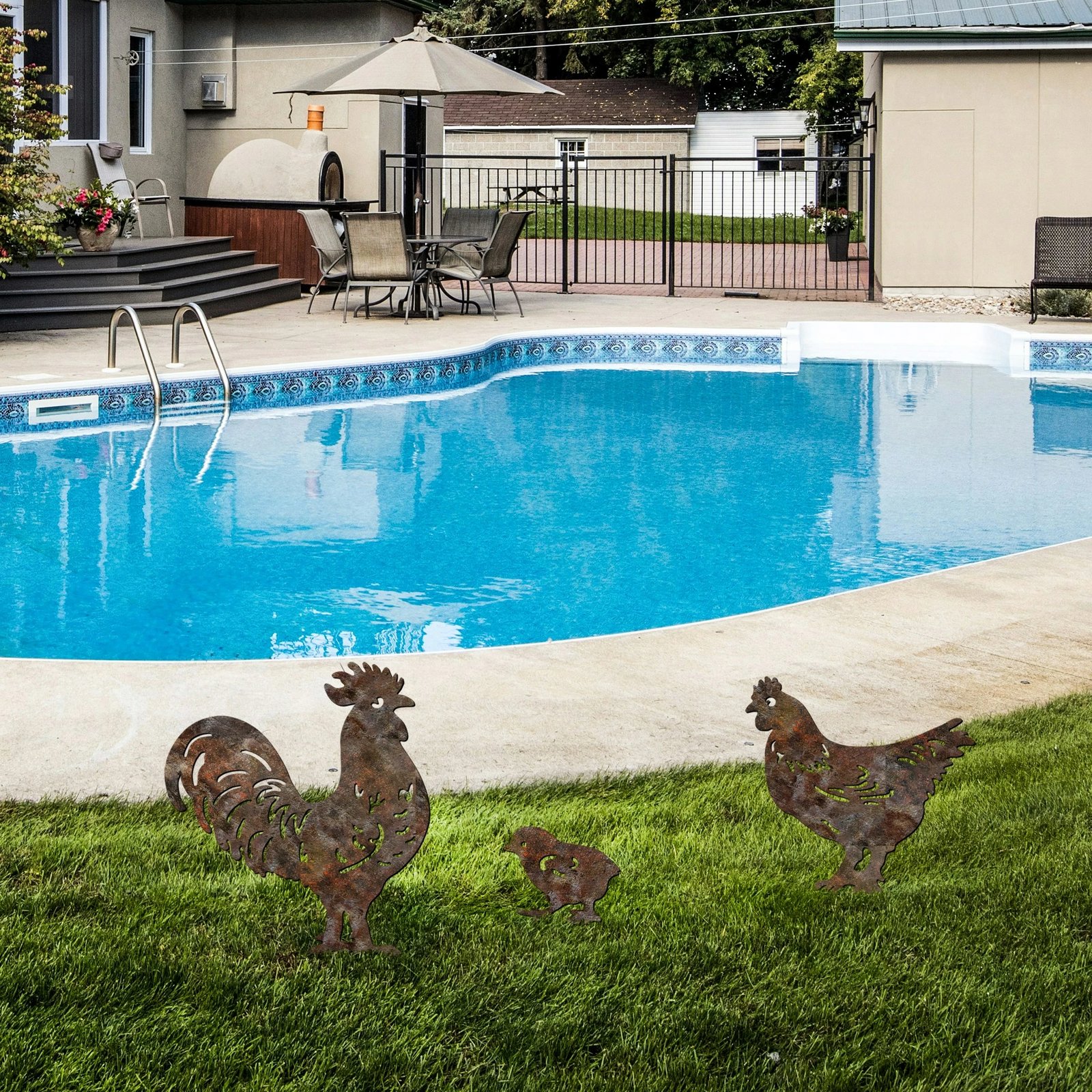 Objekt dekorativ për kopsht, Aberto Design, Fam 11, set prej 3 copash