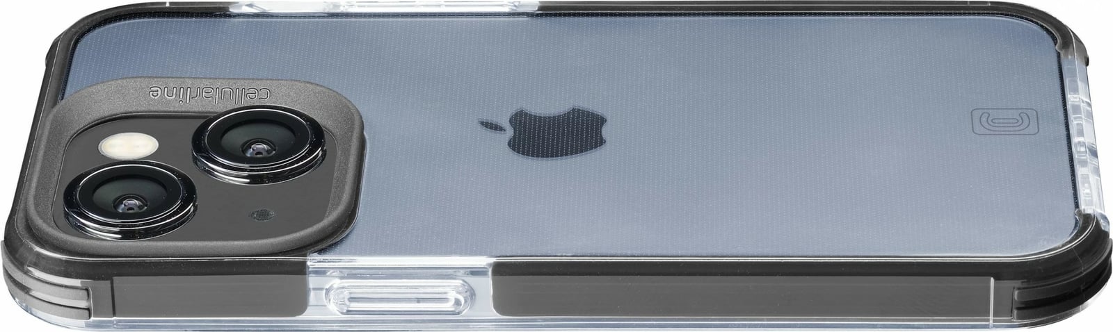 Mbështjellës Cellularline Tetra Force Strong Guard për iPhone 15, 6.1", e zezë