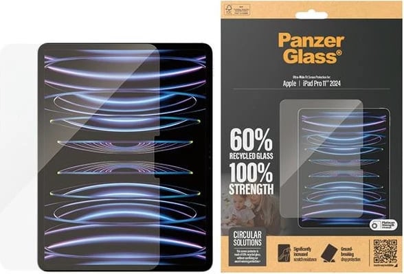 Mbrojtës xhami PanzerGlass Ultra-Wide Fit për iPad Pro 11" 2024