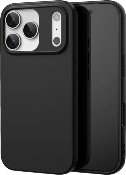 Mbështjellës silikoni për iPhone 17 Pro Max SWISSTEN Soft Joy, i zi