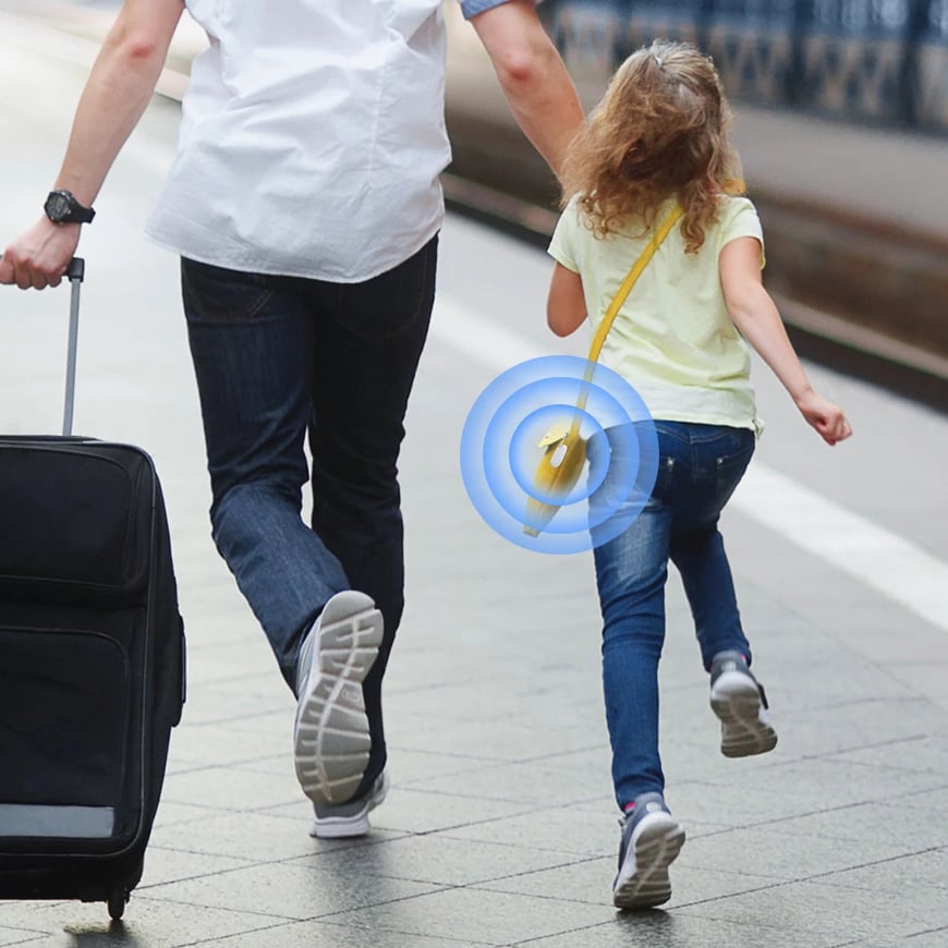 GPS tracker i mençur Baseus T2 Pro për çelësa, çantë, fëmijë, i bardhë