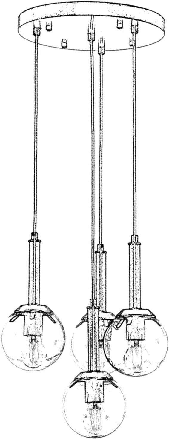 Llambadar Opviq, AV-1781-4ET, ngjyrë antike