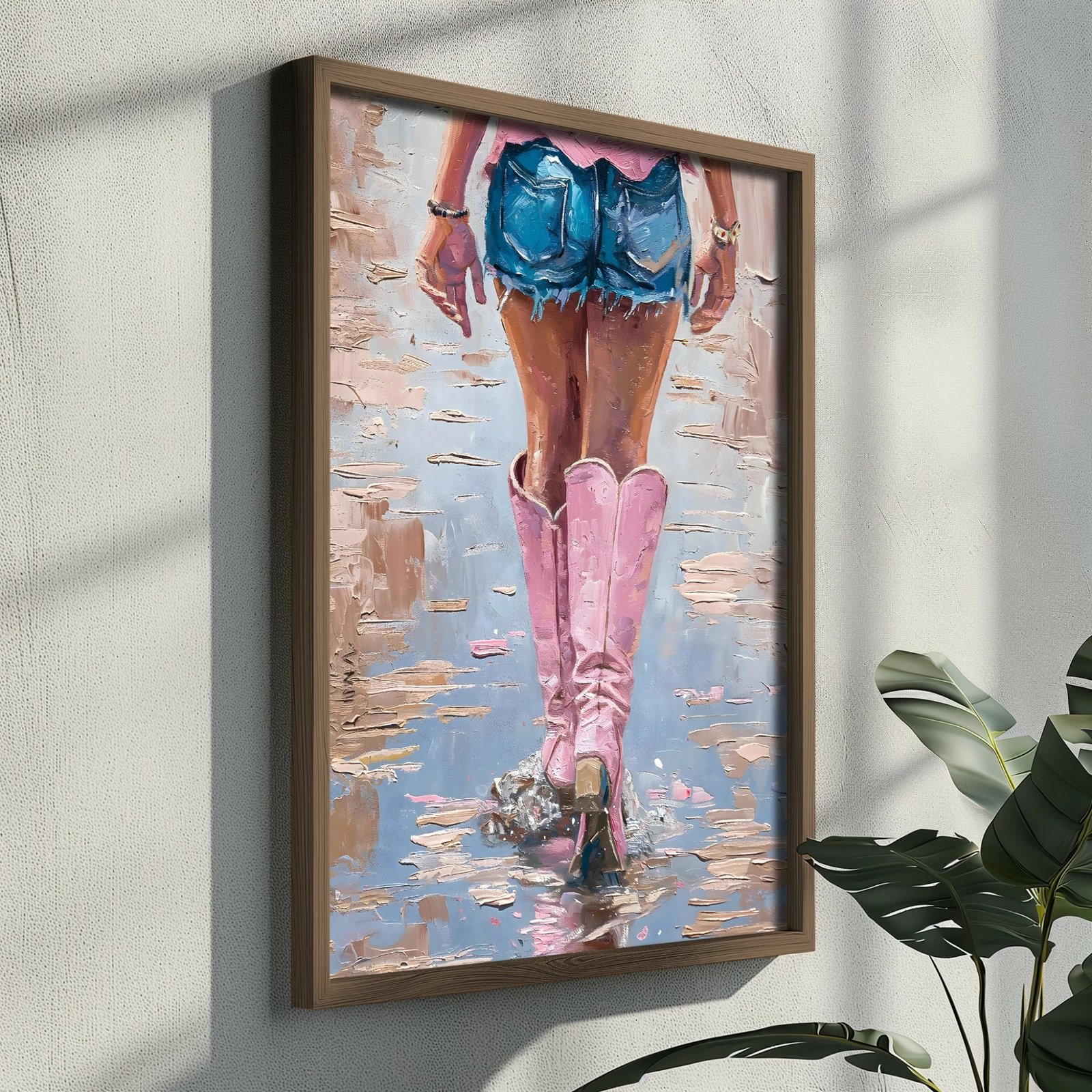 Pikturë dekorative me kornizë MDF, shumëngjyrëshe, Wallity, GE090-L, 35x47x3.5 cm