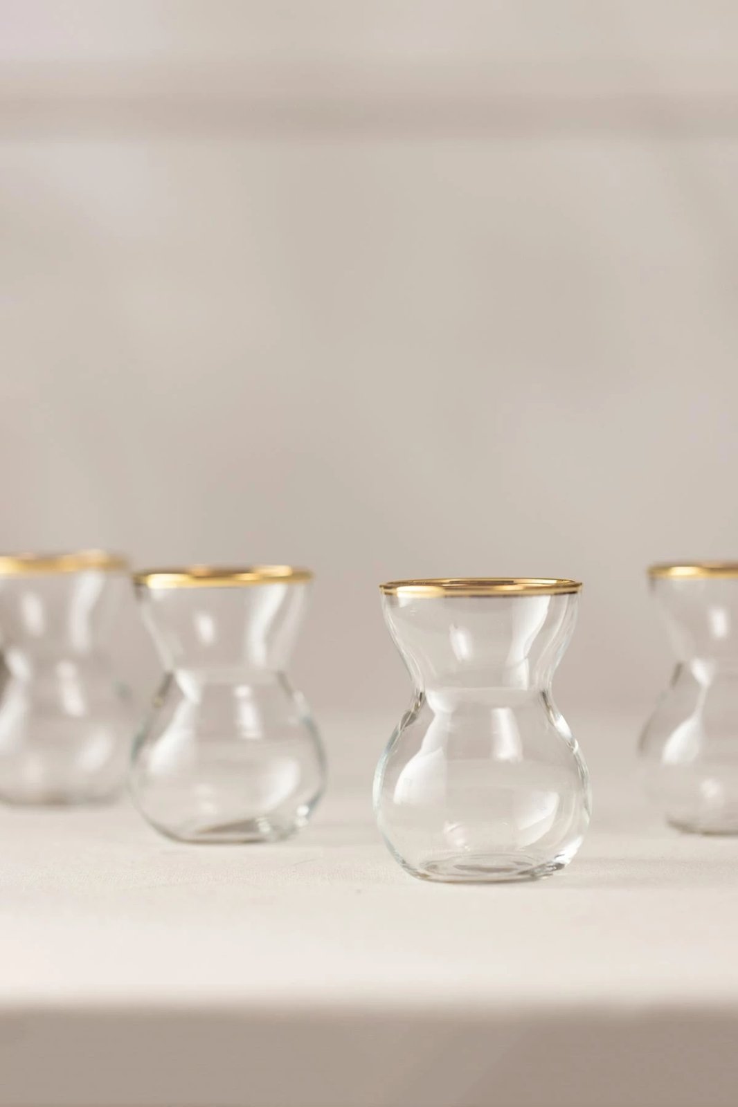 Set gotash për çaj (6 copë), Hermia Concept, Astoria, ngjyrë ari