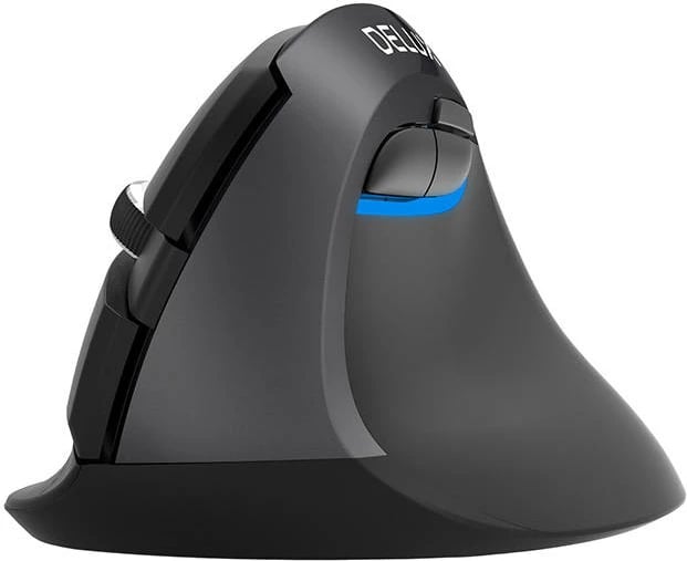 Maus vertikal Delux M618Mini DB, wireless, 2400 DPI, i zi