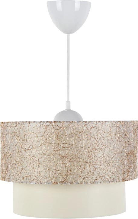 Dritë tavani PWL-1087 E27, ecru, D30x20cm