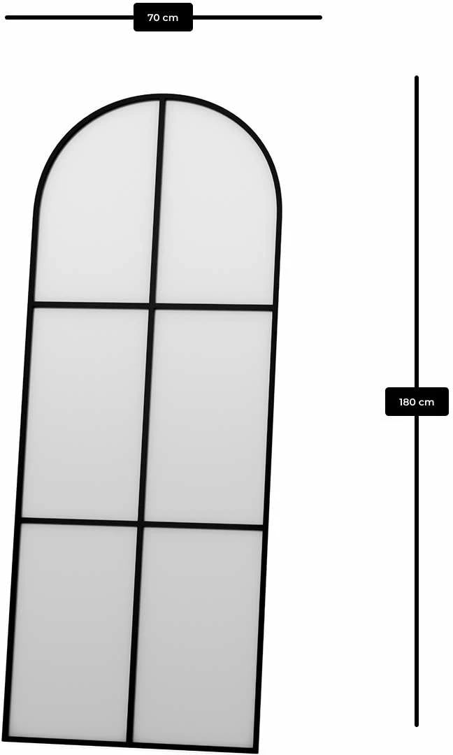 Pasqyrë Cheval, ngjyrë e zezë, Skye Decor, Influencer