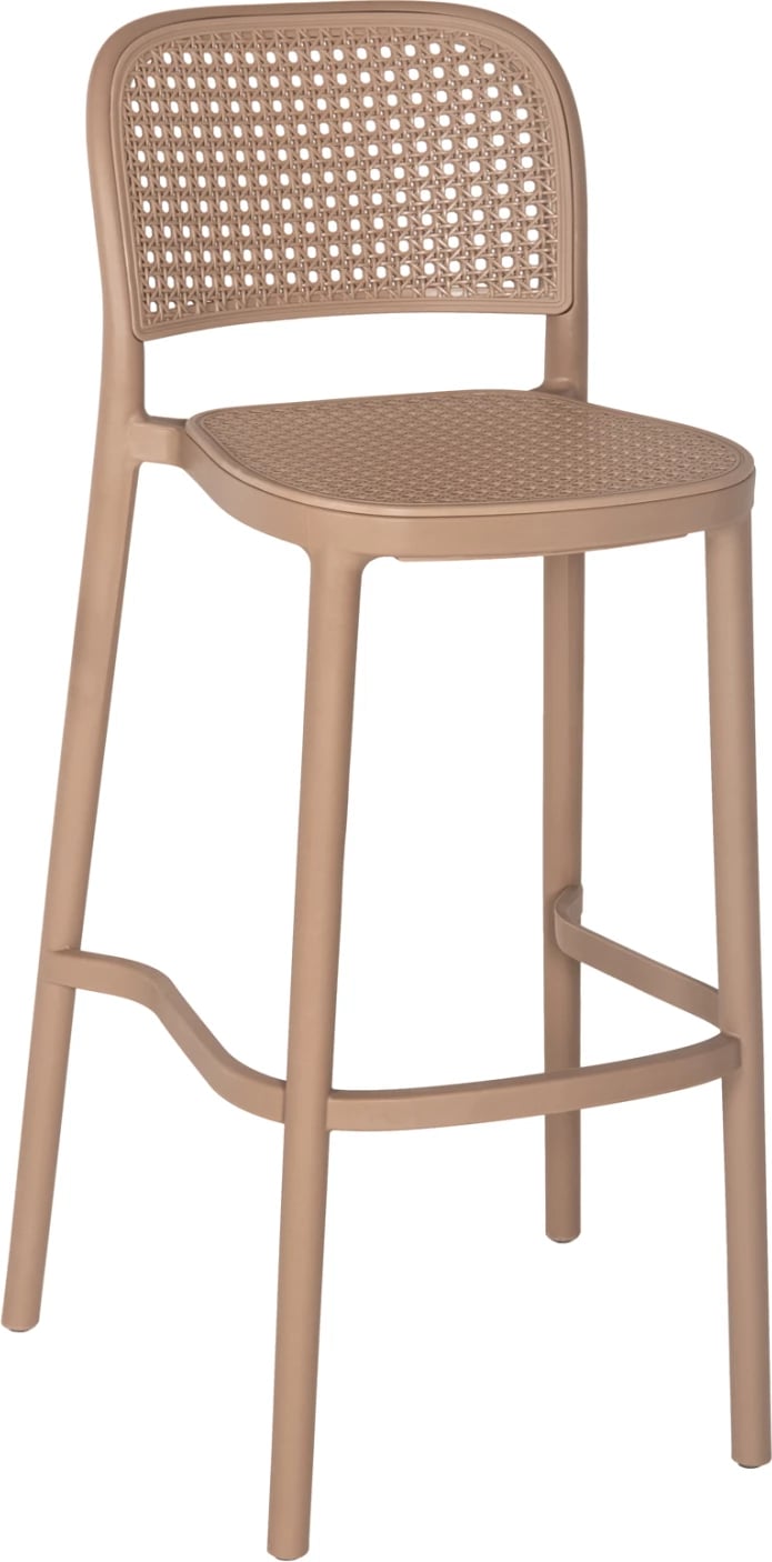 Karrige për bar, polipropileni, ngjyrë kapuçino, FH5939.03, 51x52x104H cm