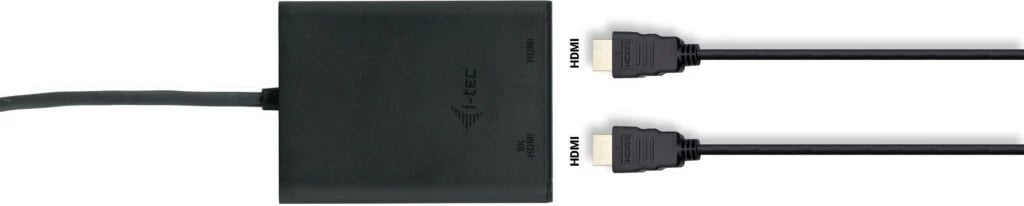 Adapter video USB-C i-tec C31DUAL4K60HDMI, 2x HDMI, 8K/30Hz ose 2x 4K/60Hz, i zi