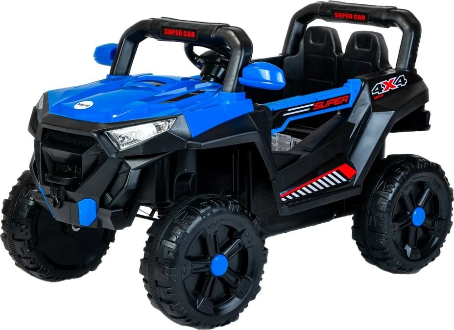 Buggy elektrik Baby Mix Space, 6V 4Ah, motorë 2x380, kapacitet 30 kg, blu