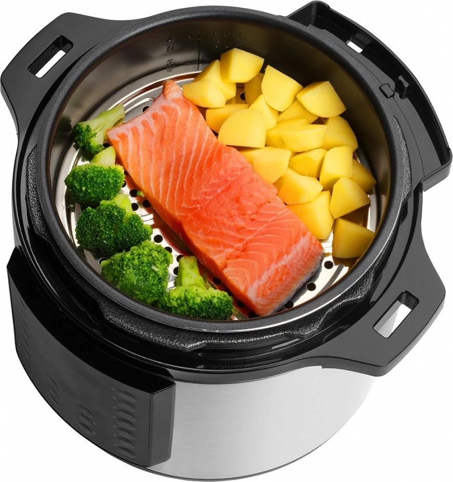 Multicooker Concept CK8001, 5.6L, inox/zi, me Wi-Fi dhe aksesorë