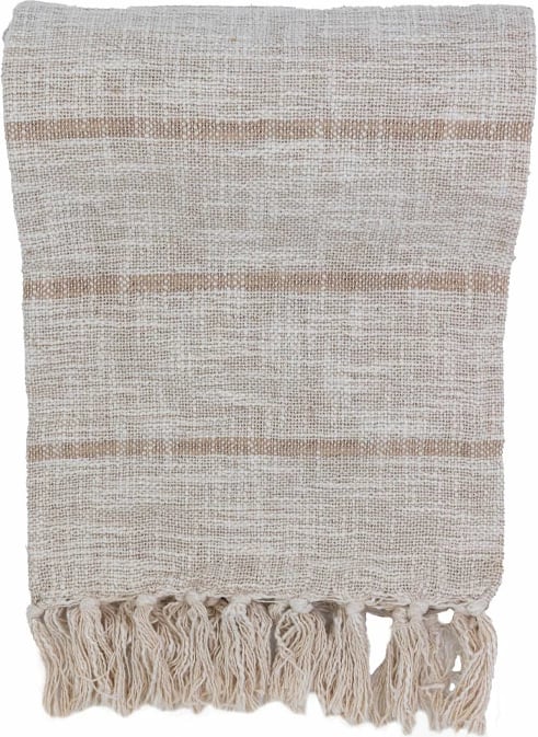 Mbulesë dekorative SUNAY, 180x240, material stof, bezhë