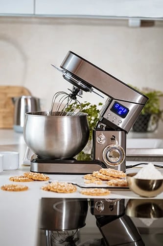 Mikser planetar me LCD, Camry, CR 4223, 5 L, 2000 W, argjendtë