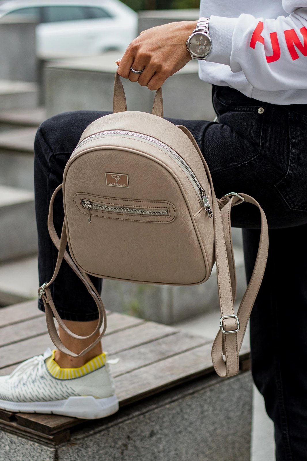 Çantë shpine Zoozie Bags Oslo, bezhë