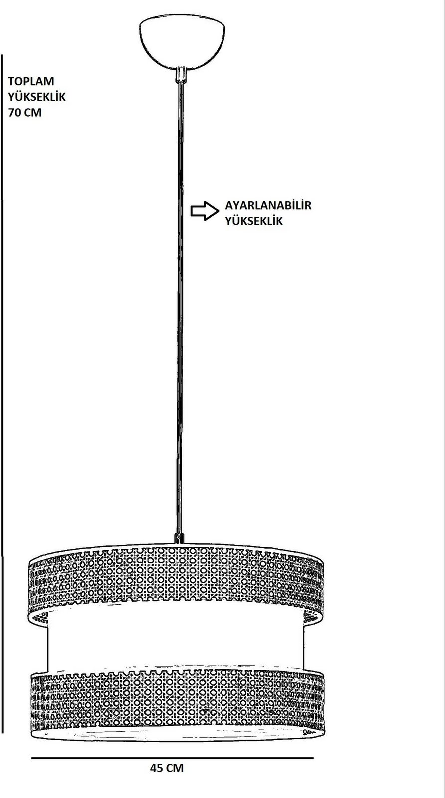 Llambë tavani Opviq, Vegas Tekli, rattan