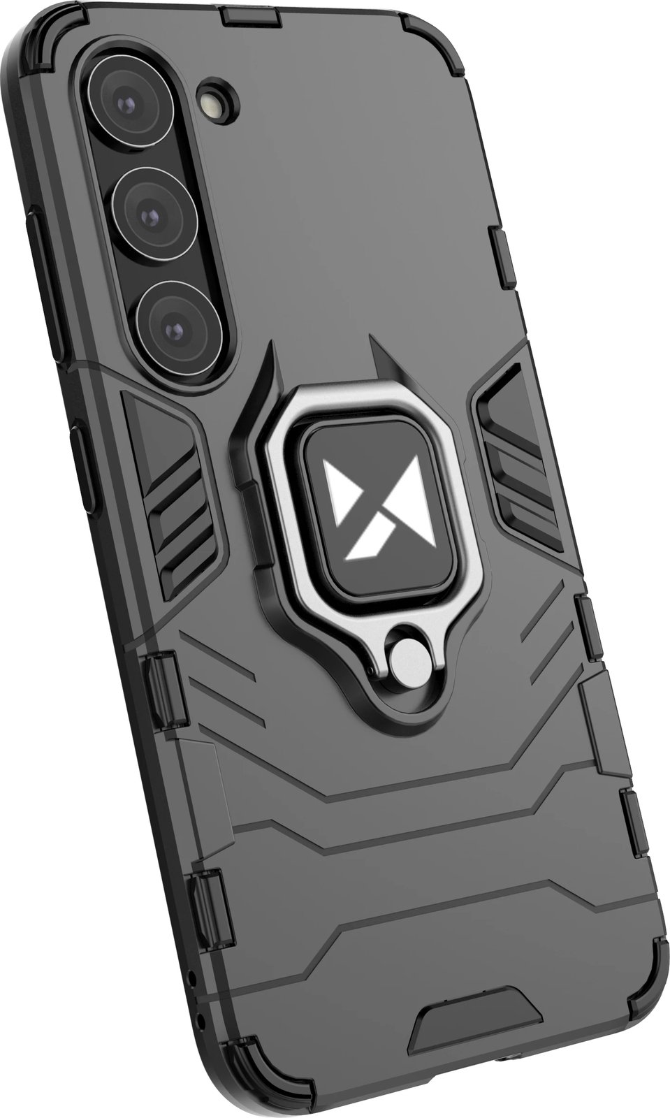 Mbështjellës Wozinsky Ring Armor për Samsung Galaxy S23, me mbajtëse unaze, i zi Mbështjellës Wozinsky Ring Armor për Samsung Galaxy S23, me mbajtëse unaze, i zi