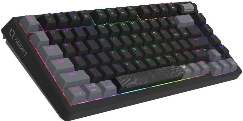 Tastierë AQIRYS Adara Mini, RGB, mekanike, me mikrofon, ngjyrë zezë-gri Tastierë AQIRYS Adara Mini, RGB, mekanike, me mikrofon, ngjyrë zezë-gri