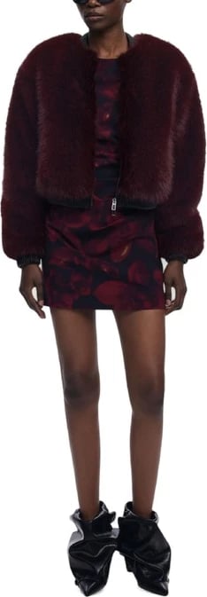 Jakne femra Desigual bordeaux