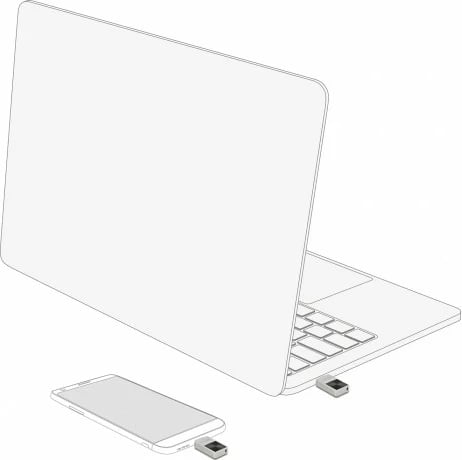 USB stick DeLOCK 128GB USB-C, metal, silver