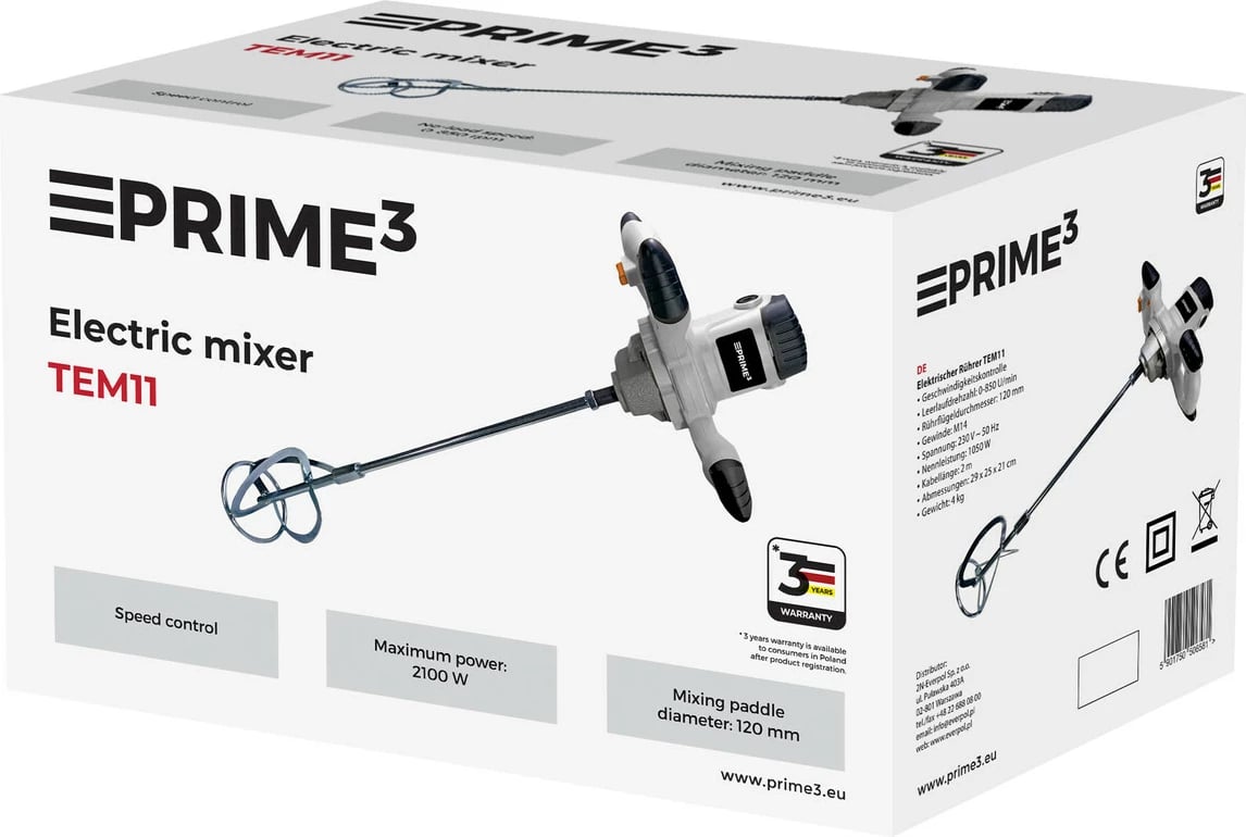 Mikser Elektrik PRIME3 TEM11