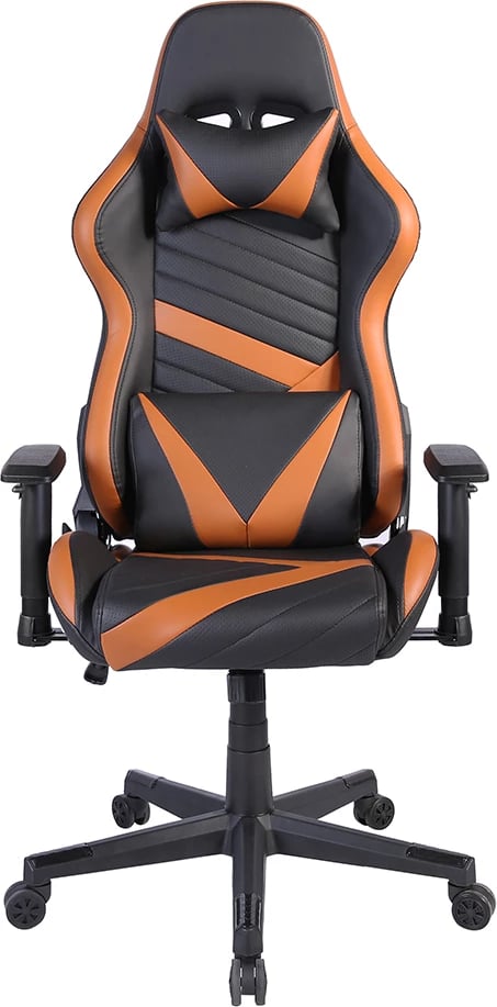 Karrige gaming Dyskord, ngjyrë e zezë-kamel, 50x74x137