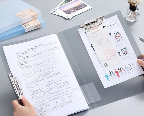 Folder Comix me dy kapëse A4, NEXT, Blu