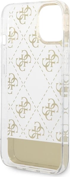 Mbështjellës Guess 4G Pattern Script për iPhone 14 Plus 6.7", i artë Mbështjellës Guess 4G Pattern Script për iPhone 14 Plus 6.7", i artë