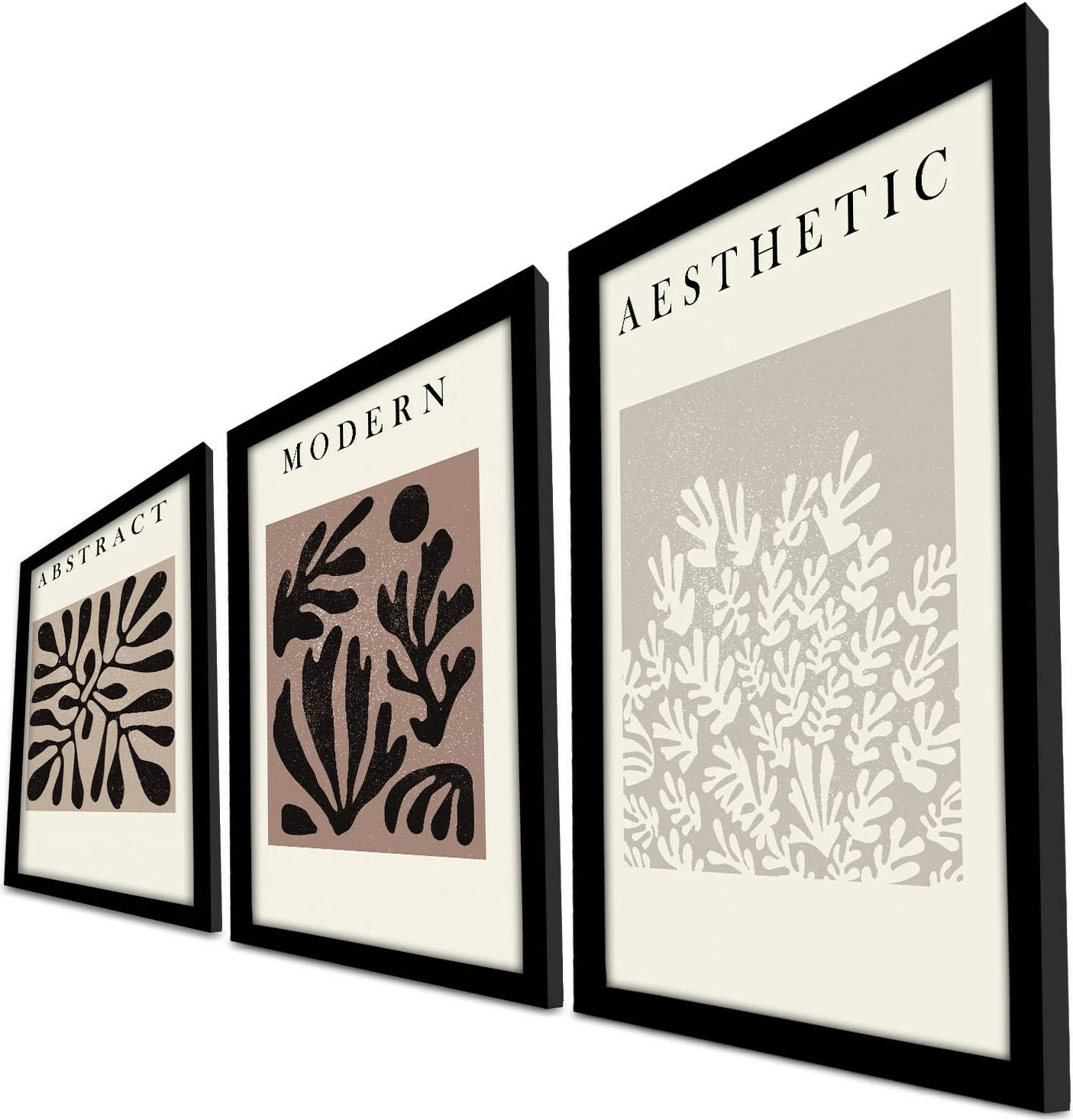 Pikturë dekorative me kornizë MDF (3 copë), Wallity, 3P3853NISCT-008