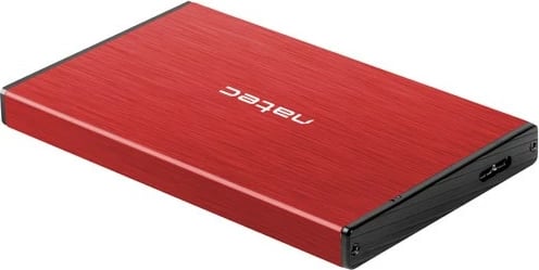 Kasë Natec Rhino Go, 2.5", për HDD/SSD, USB 3.0, Kuqe
