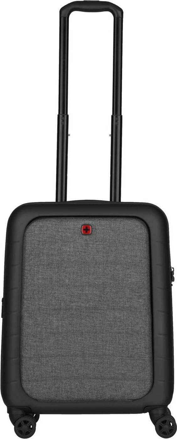Kasë udhëtimi Wenger Syntry Carry-On me ndarje për laptop, e zezë/gri