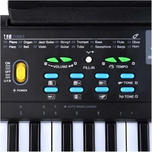 Tastierë SUPRIMO 605 UFB me mikrofon, 61 taste, e zezë