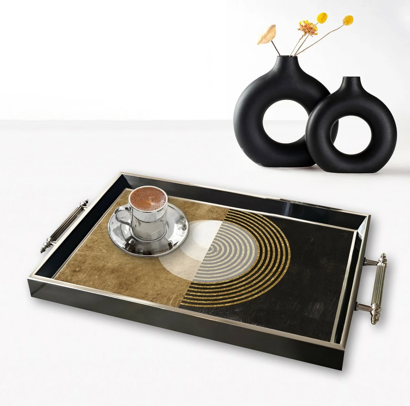 Tabaka dekorative prej qelqi, dizajn modern, TPG9923