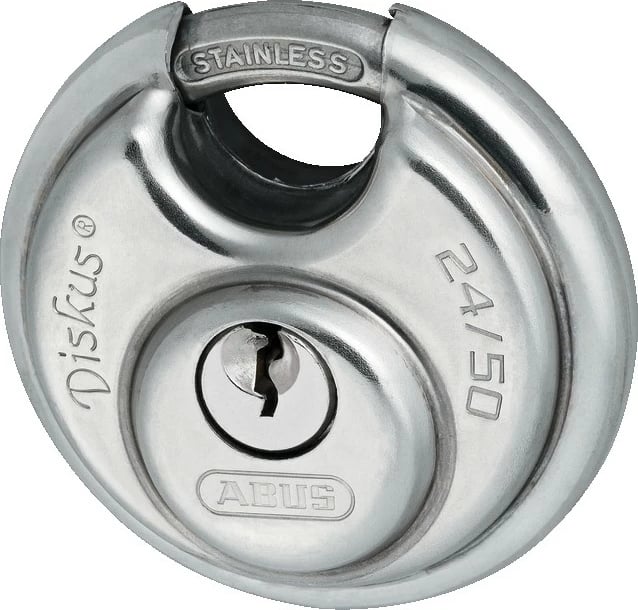 Dry ABUS Diskus 24IB/50 SL 7, çelik inox, 50mm