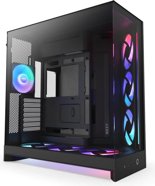 Kasë kompjuteri NZXT H9 Flow RGB (CM-H92FB-P1), e zezë