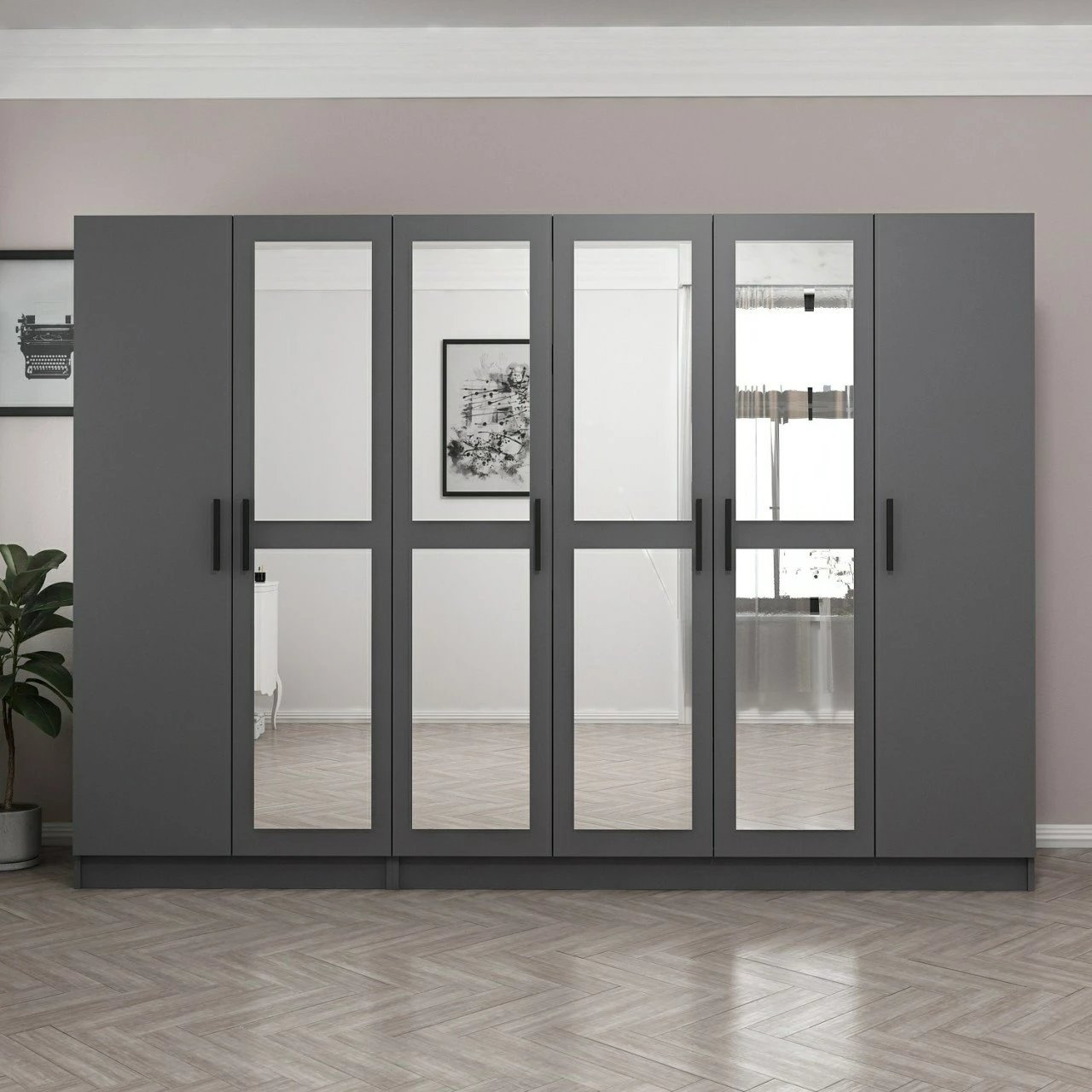 Dollap Skye Decor, ngjyrë antracit, 4988