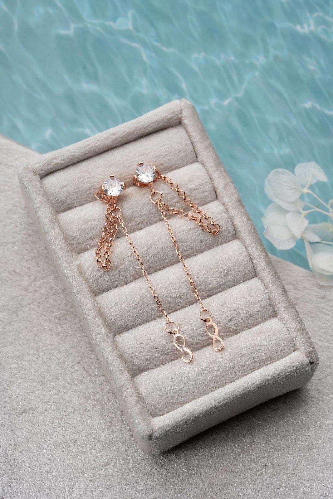 Vathë argjendi të hollë, ngjyrë ari rozë, Jumeon, NRZ1000277