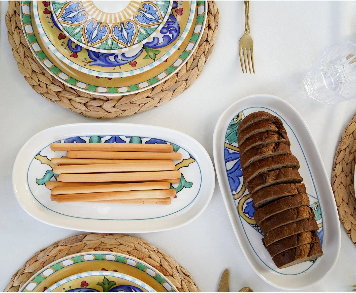 Set pjatash shërbimi (2 copë), Hermia, LMN007