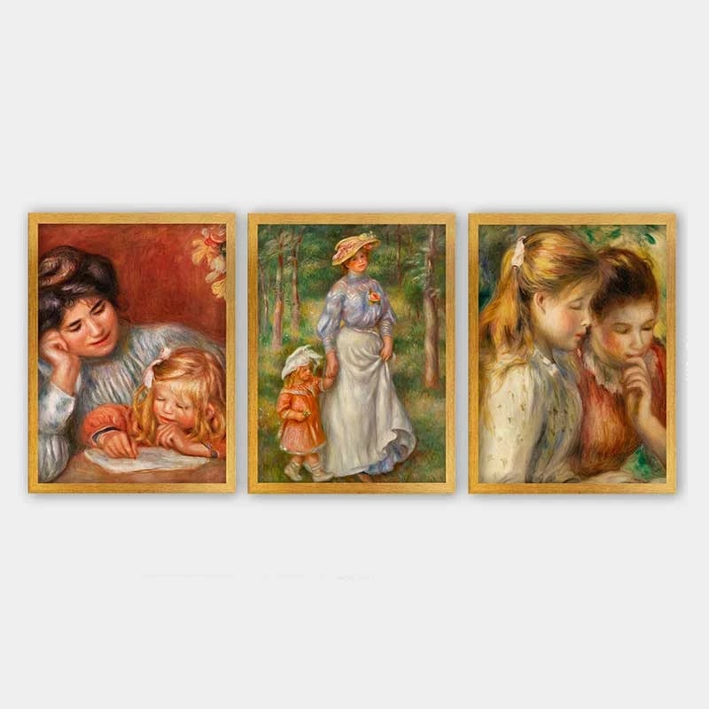 Pikturë dekorative me kornizë (3 copë), Wallity, 3AC_UN3887600_3545