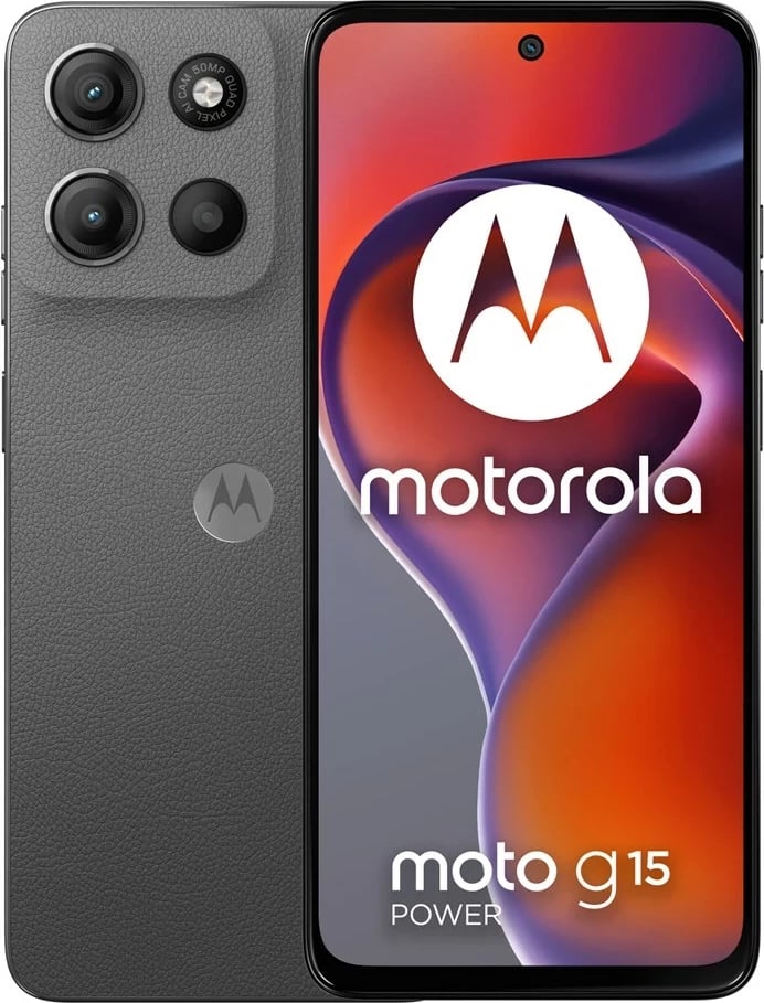 Celular Motorola moto g15 power, 6.72", Android 15, 8 GB RAM, 256 GB, Gri