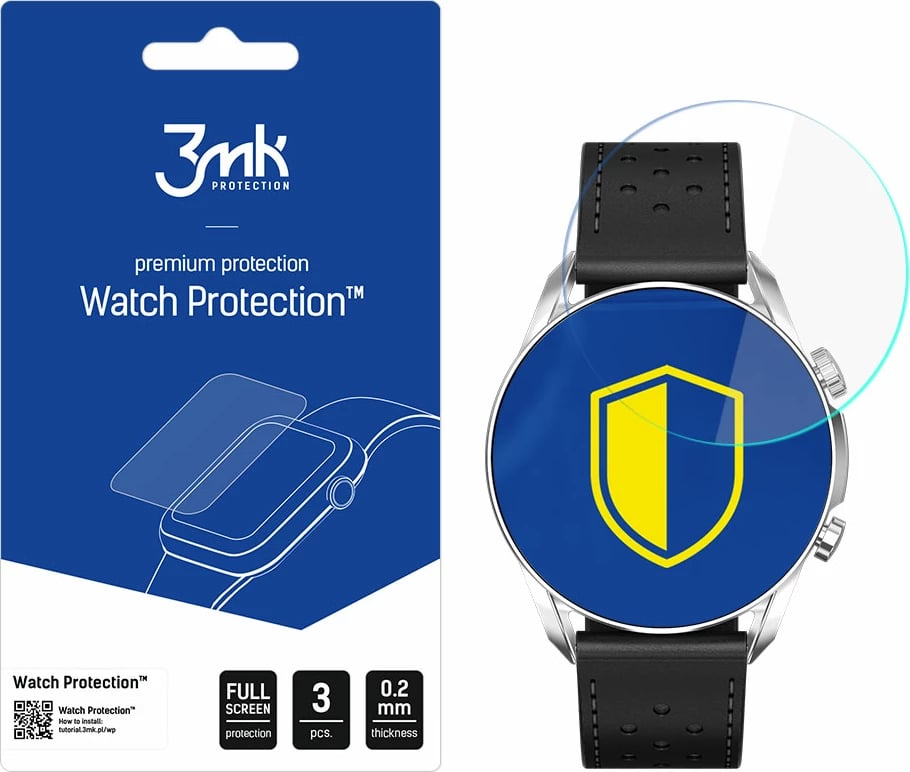 Folie mbrojtëse për smartwatch 3mk Protection Watch Protection ARC+, për Garett V10, set prej 3 copë
