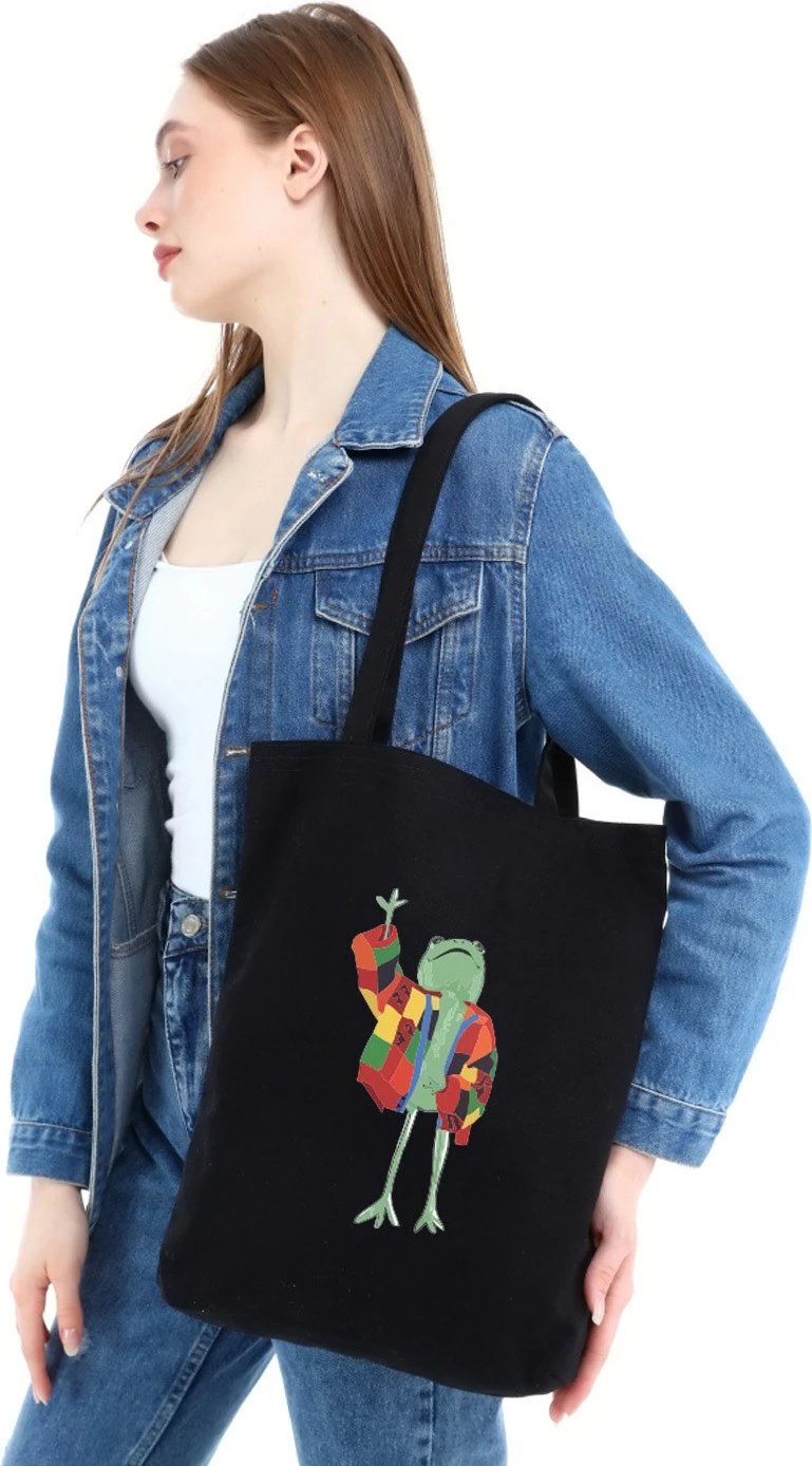 Çantë tote Zoozie Bags, model Pauldavis, ngjyrë e zezë, 35x40x8cm