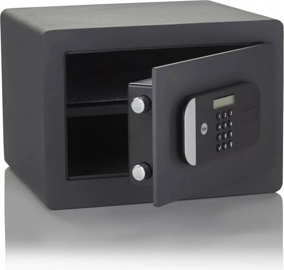 Kasafortë YALE HOME YSFM/250/EG1 me lexues gishti, 18.6L, e zezë
