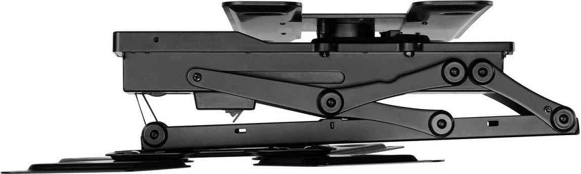 Mbajtëse tavani elektrike për TV Maclean MC-491, 23-65 inç, 30kg, VESA 600x400, 90° rrotullim, e zezë