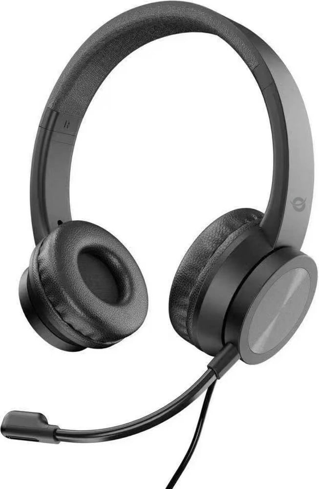 Kufje Conceptronic USB-A, mikrofon, 2m, e zezë Kufje Conceptronic USB-A, mikrofon, 2m, e zezë