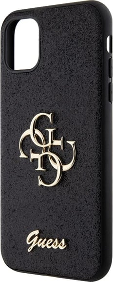 Mbështjellës Guess GUHCN61HG4SGK për iPhone 11/XR, Glitter Script Big 4G, i zi Mbështjellës Guess GUHCN61HG4SGK për iPhone 11/XR, Glitter Script Big 4G, i zi