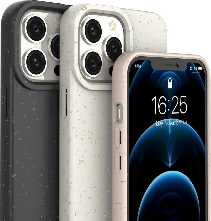 Mbështjellës Hurtel Eco Case për iPhone 14 Plus, silikon i biodegradueshëm, vjollcë